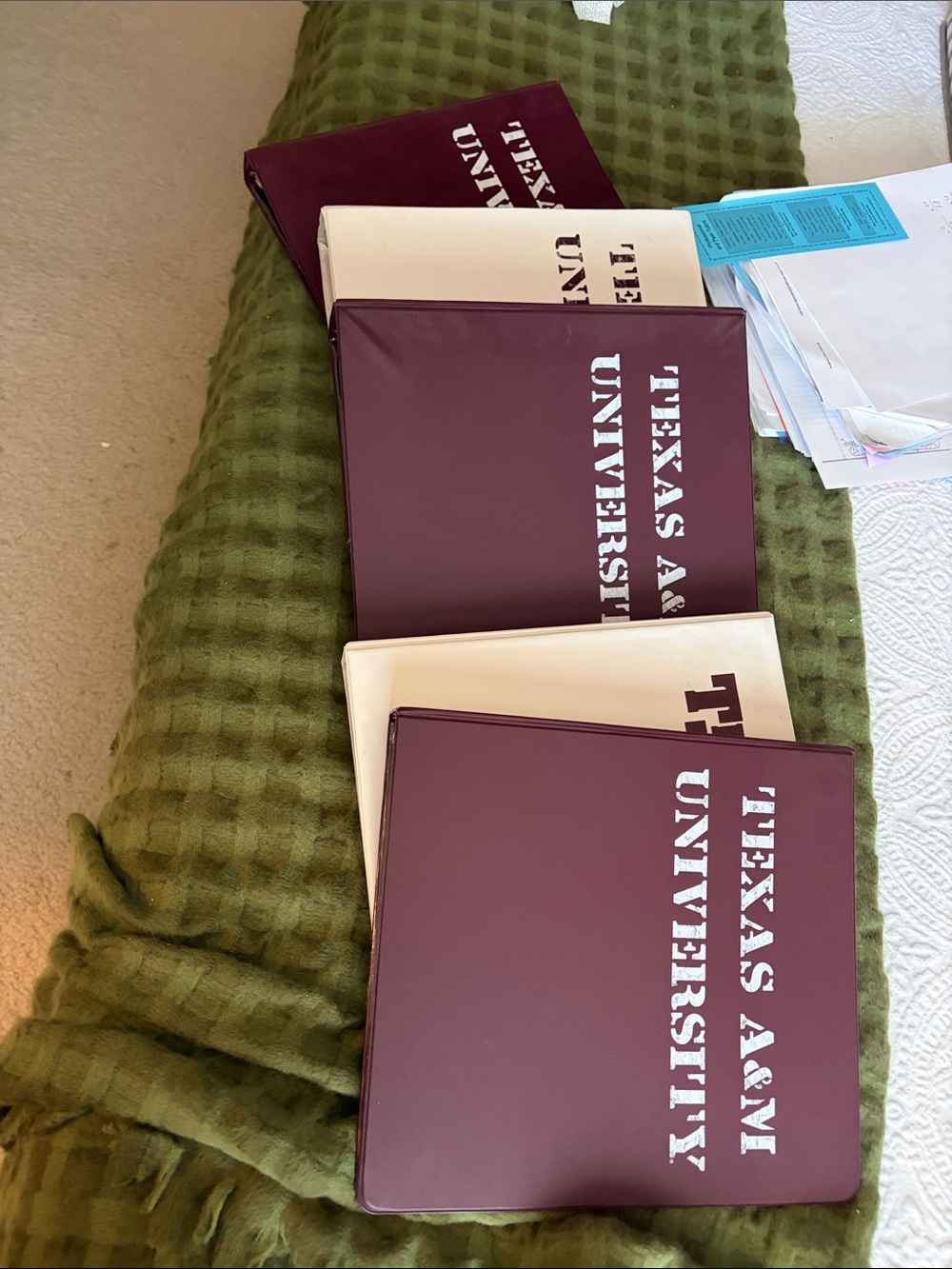 Texas A&M binders